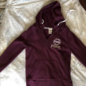 Victoria's secret pink quarter zip hoodie